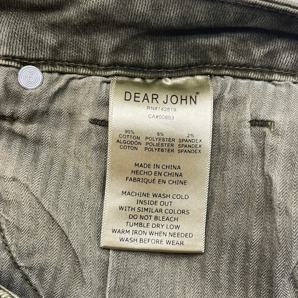 Dear John 90s Straight Leg Jean Sage Vine Sz 28 - Picture 11 of 12